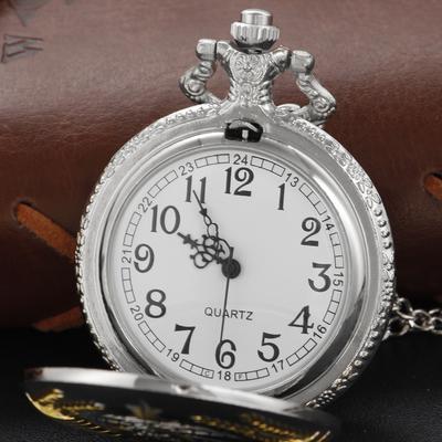 Republikanisches Sowjetisches Partei Emblem Abzeichen Silber Quarz Taschenuhr Vintage Steampunk Anhänger Anhänger Mode Geschenk für Männer und Frauen