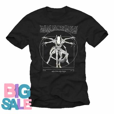 Funny Da Vinci Alien Gamer Gifts TShirt 100 Cotton ONeck Summer Short Sleeve Casual Mens Tshirt Size S3XL