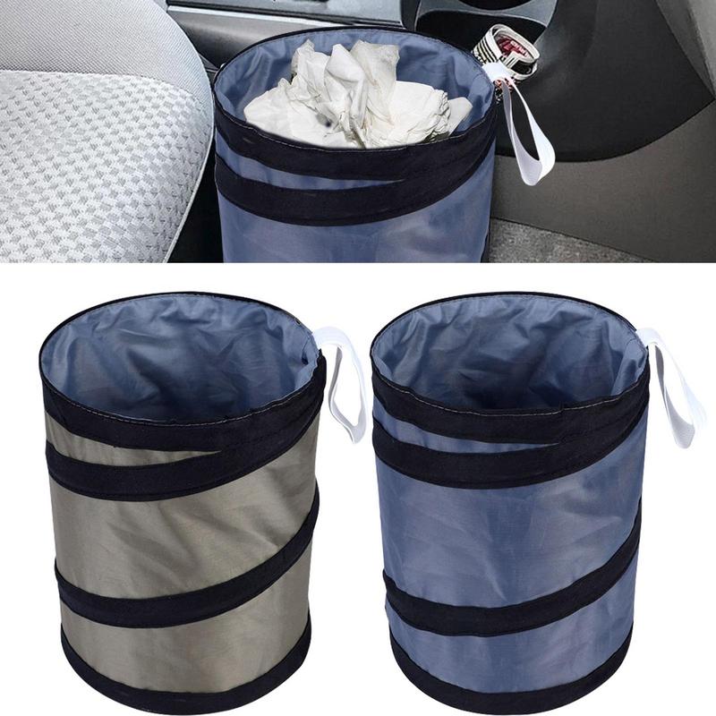 New Car Trash Collapsible Waterproof Portable Automobile Trash Can Pop-up Foldable Waste Basket Vehicle Interior