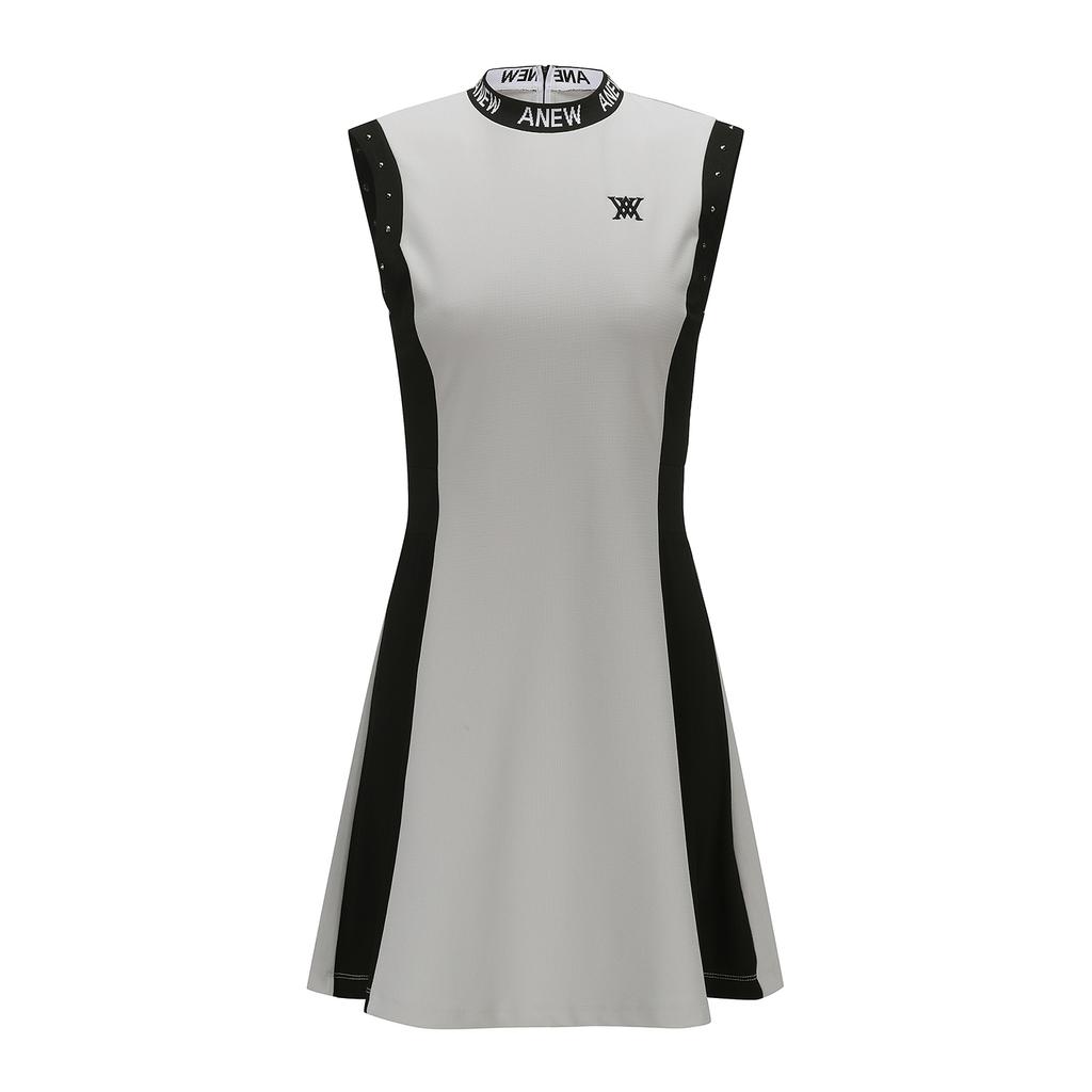 Anew Golf Women'S Neck Jacquard Colorblock Dress Agcmwop03_Be