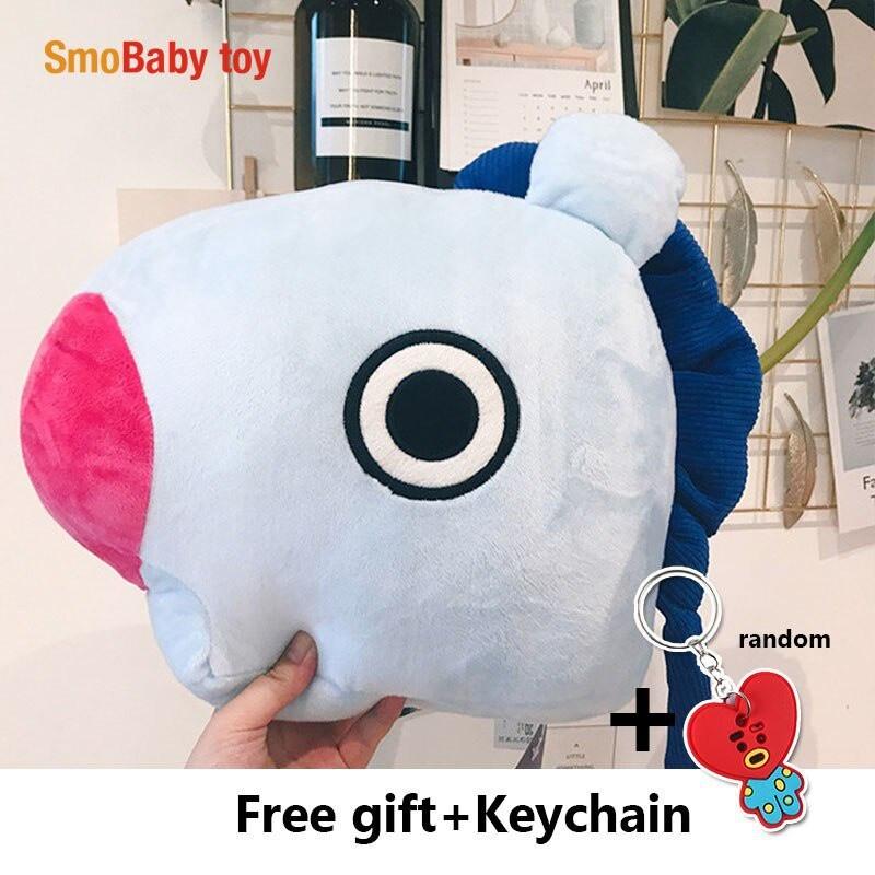 KPOP BTS Cartoon Plush Toy Pillow Doll SHOOKY RJ COOKY TATA Cushion Home Decor +FREE GIFT