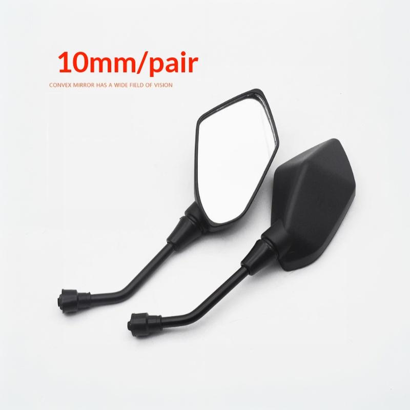 1 Pair Scooter E-Bike Rearview Mirrors Universial 8/10Mm Motorcycle Handlebar Mirror Electromobile Back Side Convex Mirror