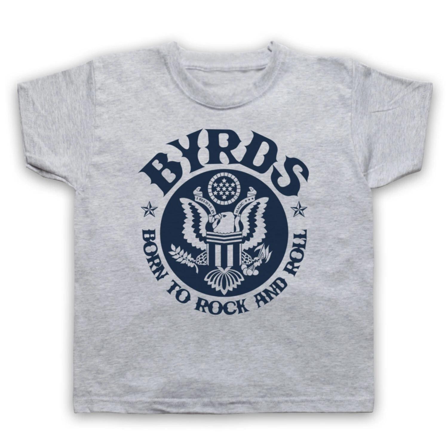 BORN TO ROCK AND ROLL UNOFFICIAL THE BYRDS ROCK BAND KIDS CHILDS T-shirt 150