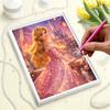 Il Film Disney Rapunzel È Un Delicato Lavoro Artigianale Decorato con Perle Non È Solo Un Ottimo Regalo Ma È Anche Adatto Come Oggetto di Decorazione per la Casa