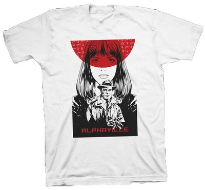 T-shirt Alphaville Jean-Luc Godard, Eddie Constantine, Anna Karina, Akim Tamirof Maglietta a figura intera Uomo t-shirt 42823