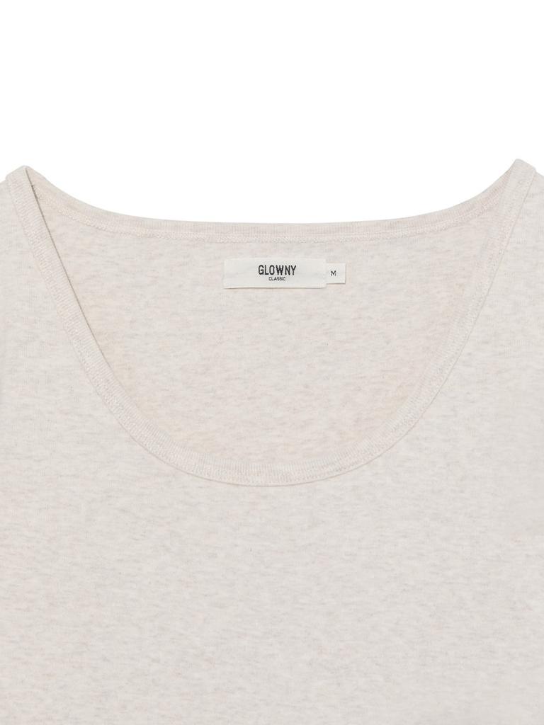GLOWNY G Deep Scoop Tee (Oatmeal)
