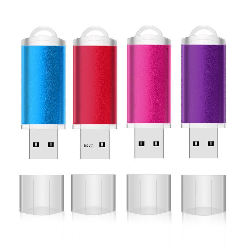Multi-Color USB Flash Drive - 128MB To 4GB, Metal Design, Encrypted, Perfect for Gifts
