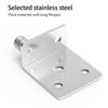 Pack of 4 Stainless Steel Rotating Corner Brackets for Furniture and Construction With High Corrosion Resistance