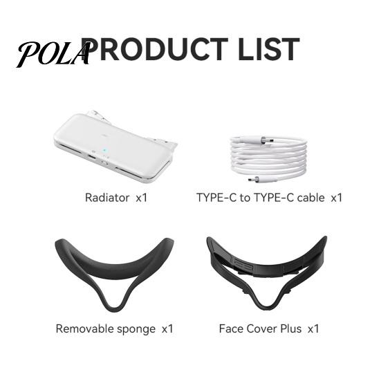 VR Ventilation Fan Cooling Multi-speed Adjustable Comfortable Heat Dissipation Soft Radiator Headset Air Circulation Facial Cover for Oculus