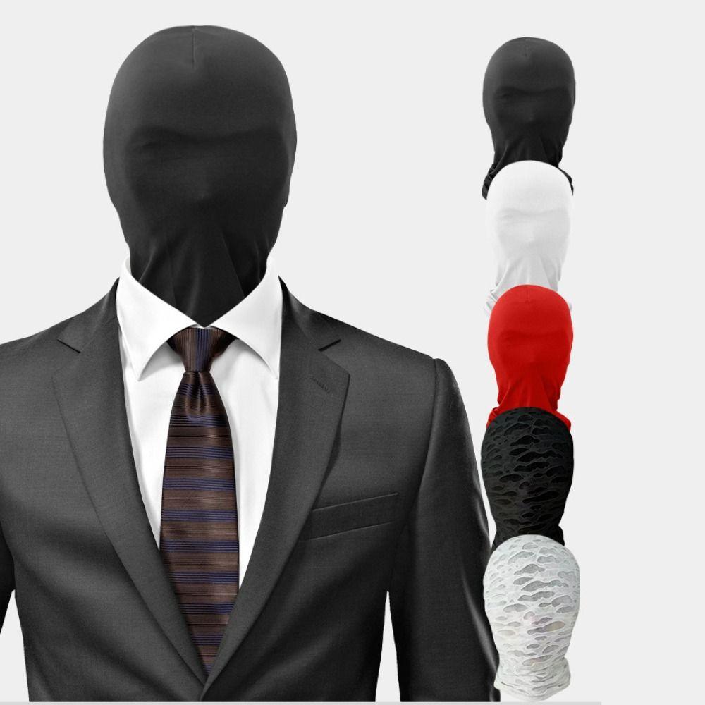 2pcs Black Cosplay Full Mask Thin Cosplay Head Cover New Hood Cosplay Prop