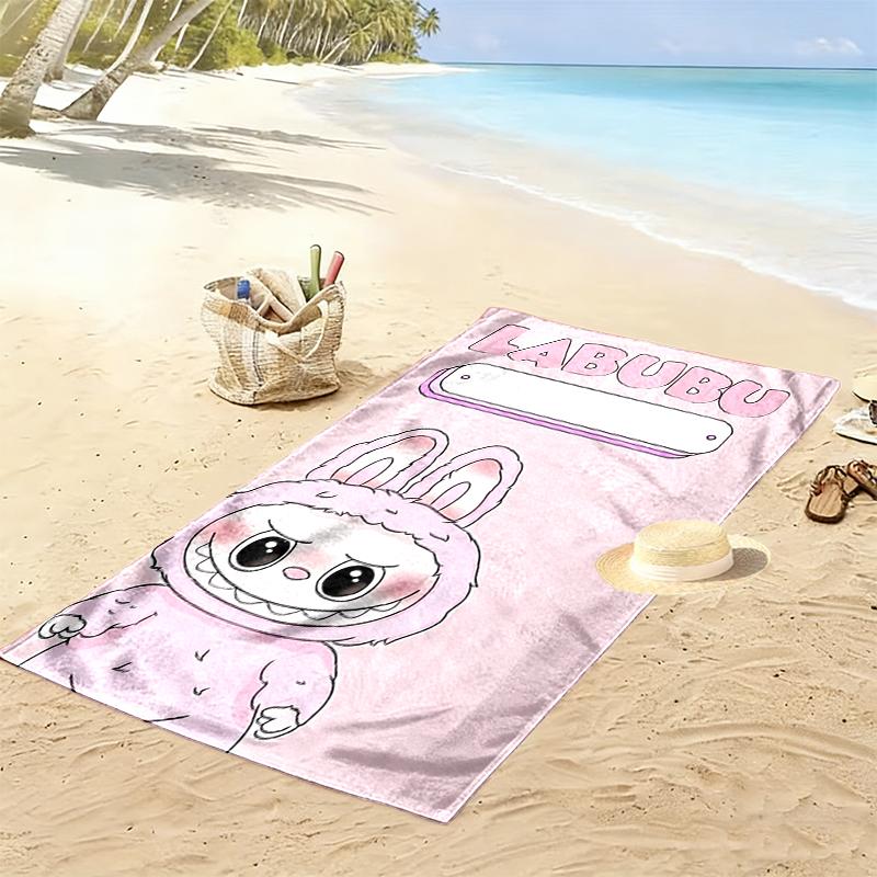 1pc LABUBU Beach Towel, Outdoor Activities Perfect Summer Travel Supplies, As A Gift for Festivals