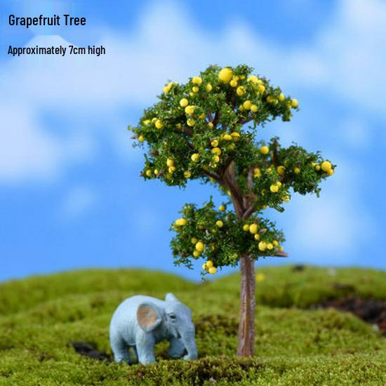 Decorative Miniature Trees & Succulents for Landscaping: Mini Fruit, Willow, Golden Leaf Trees, Moss Micro Landscape DIY Materials