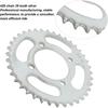 428 38 teeth sprocket, 4 holes, Rear Sprocket Steel Rear Drive Sprocket for Off Road Bikes and Motorcycles Silver