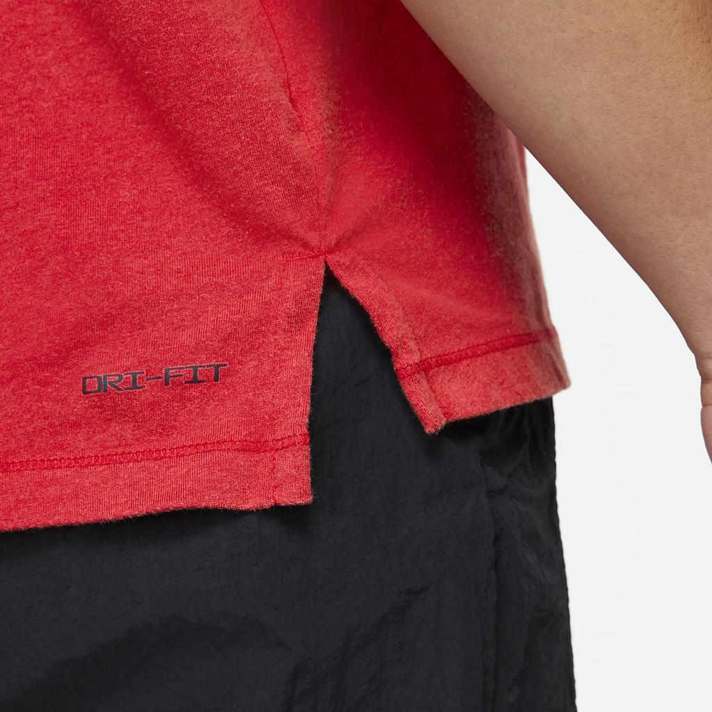 Jordan Solid Color Brand Logo Crew Neck T-Shirt Men Tops Red DH8920-687