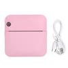 Mini Thermal Printer Bluetooth Inkless Portable Printer Pocket Label Maker with APP for DIY Photos Study Notes Pink