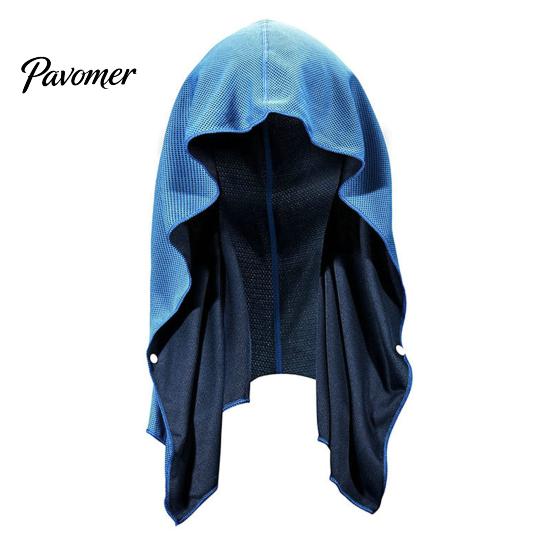 Reusable Cooling Towel Hoodie Sweat Absorption Extra Soft Sun Protection Quick Drying Neck Wrap Sports Supplies