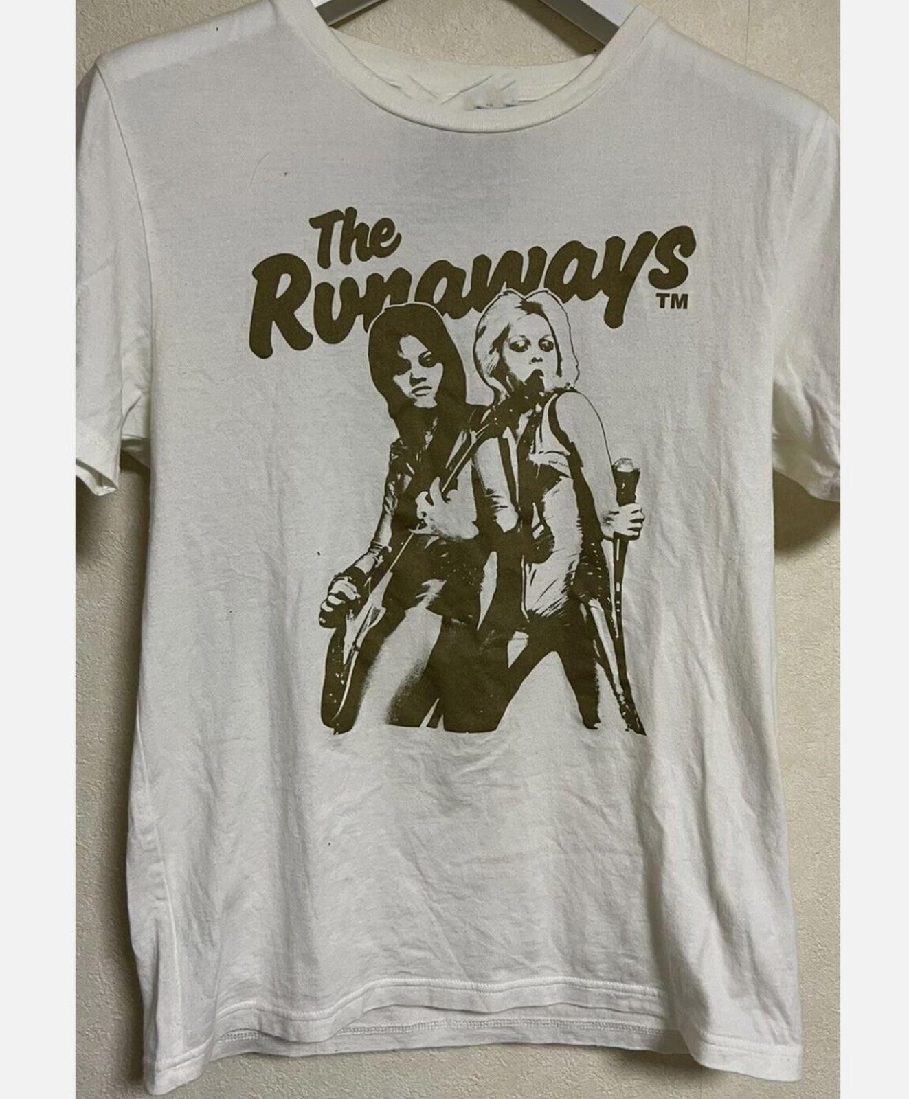 The Runaways band 90s classic Short Sleeve White All Size Shirt M
