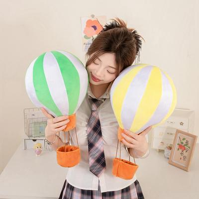 Creative Hot Air Balloon Throw Pillow Plush Toy Doll Balloon Doll Home Pillow Girls Accompany Soothing Doll