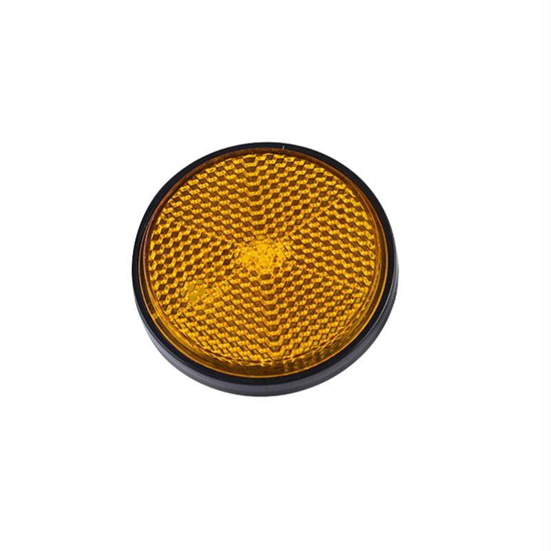 Motorcycle Circular Reflector Electric Vehicle Bicycle Waterproof Dustproof Night Warning Reflector 6Mm Hexagonal Screw Fixation