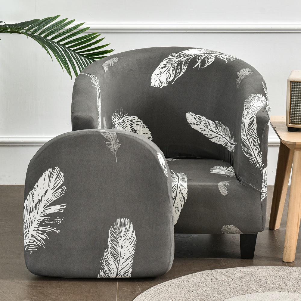 Semi-Circular Club Chair Protective Sofa Cover