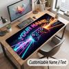 Game Controller Theme Customized Mouse Pad Personalized Print Name Text Desk Mat For Home Office Table Decor