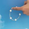 Atmospheric Temperament Pearl Beaded Ladies Party Pie Wedding Vacation Travel Leisure Versatile Earrings
