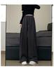 Women's 2024 Winter Fleece-Lined American Style Sweatpants - Slimming Loose Fit, Straight & Wide Leg Joggers