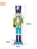 Colorful Candy Style Wooden Nutcracker Ornament