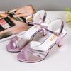 Summer Sandals for Women High Heels Sandals Designer Fish Mouth Peep Toe Sandal Luxury Sequined Casual Sandals for Women