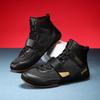 Medium top boxing shoes men's large size breathable non-slip wrestling shoes indoor fitness deadlift training shoes