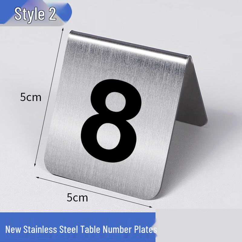 Longchan Stainless Steel Double-Sided Vertical Table Numbers