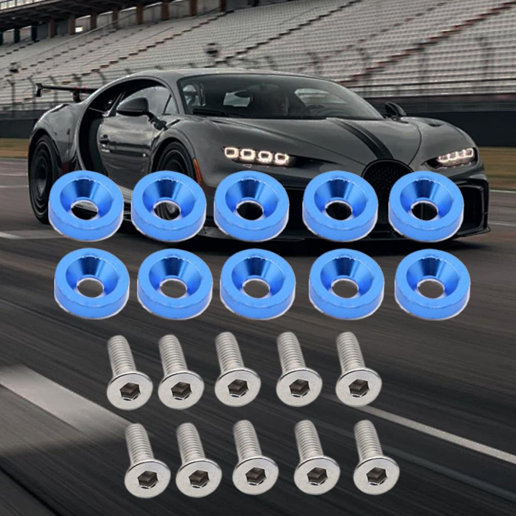 License Plate Bolts License Plate Mounting Hardware M6 Gasket Bolt For Rear Front Vehicle Modification Motorcycle RV Tag