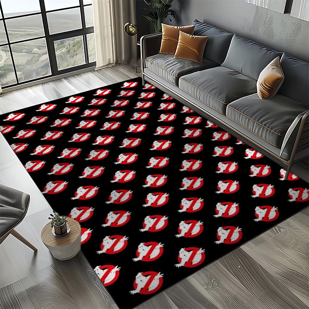 27 Style New G-Ghostbusters Horror Movie Cartoon Carpet Rug for Living Room Bedroom Home Sofa Decoration,Non-slip Floor Mat