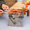 Portable Outdoor Folding Stainless Steel BBQ Grill & Fire Pit 