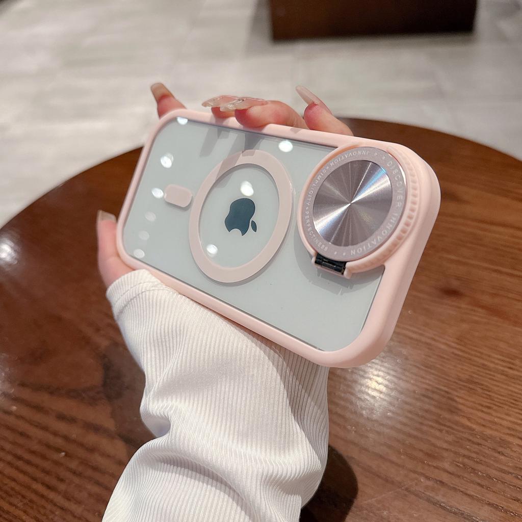 IPhone15Pro Objektivhalterung mit Schminkspiegel 13Max Magnetische Hülle Sturzsichere Schutzhülle