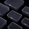 Transparent Rectangle PP Plastic Storage Box for Hardware & Electronic Components