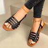 Flat Sandals New Women's Summer Fashion Woven Beach Women's Sandals Tide