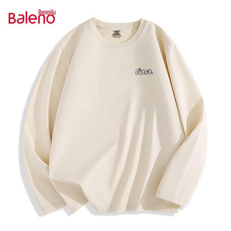 Baleno Men s Loose-Fit Pure Cotton Long-Sleeve T-Shirt 2XL