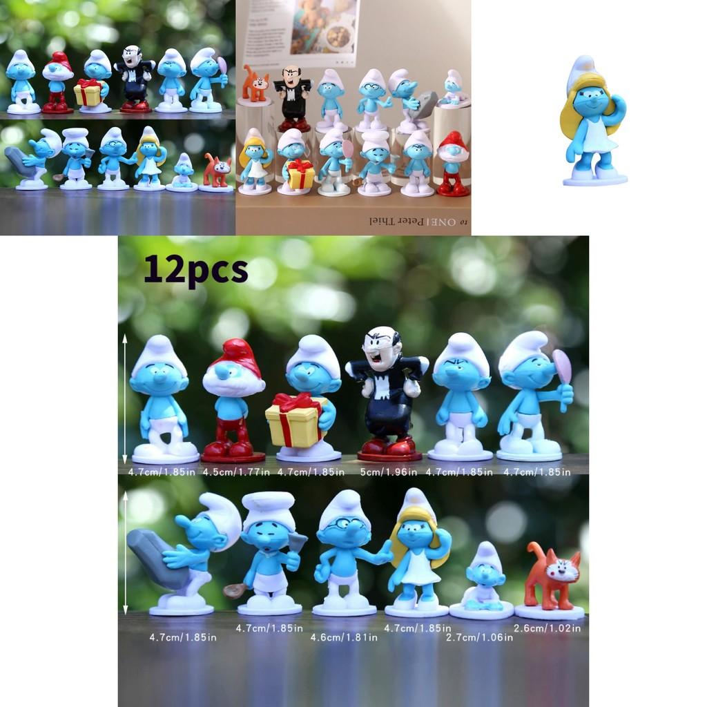 Puffi Personaggio Giocattolo Figurine in PVC Edizione da Collezione Decorazione per la Casa Per Bambini