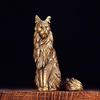 Maine Coon Miniatures Figurines Brass Animal Cat Small Statue Desktop Ornaments Vintage Home Decorations Crafts Accessories