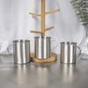 304 stainless steel water cup with handle random cup camping outdoor single-layer coffee cup beer cup large-capacity mouth cup