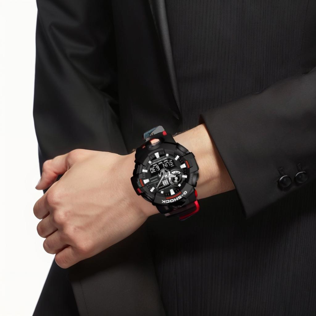 Casio Orologio Quarzo Impermeabile 200m Cinturino in Resina Dragon Ball Collaboration GA 700 GA-700-1APRDB