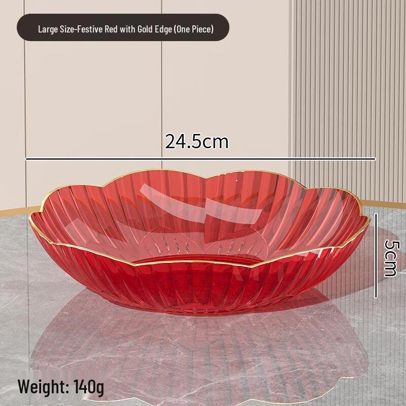 HANDUNYOU Festive Ceramic Lotus Fruit Plate