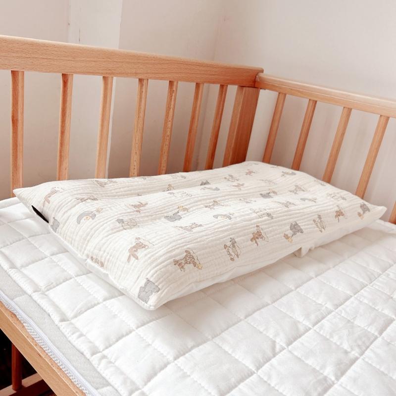 Rectangle Pillow Slip Baby Infant Pillow Slip Replacement Washable Breathable Pillow Cushion Breathable Pillow Case