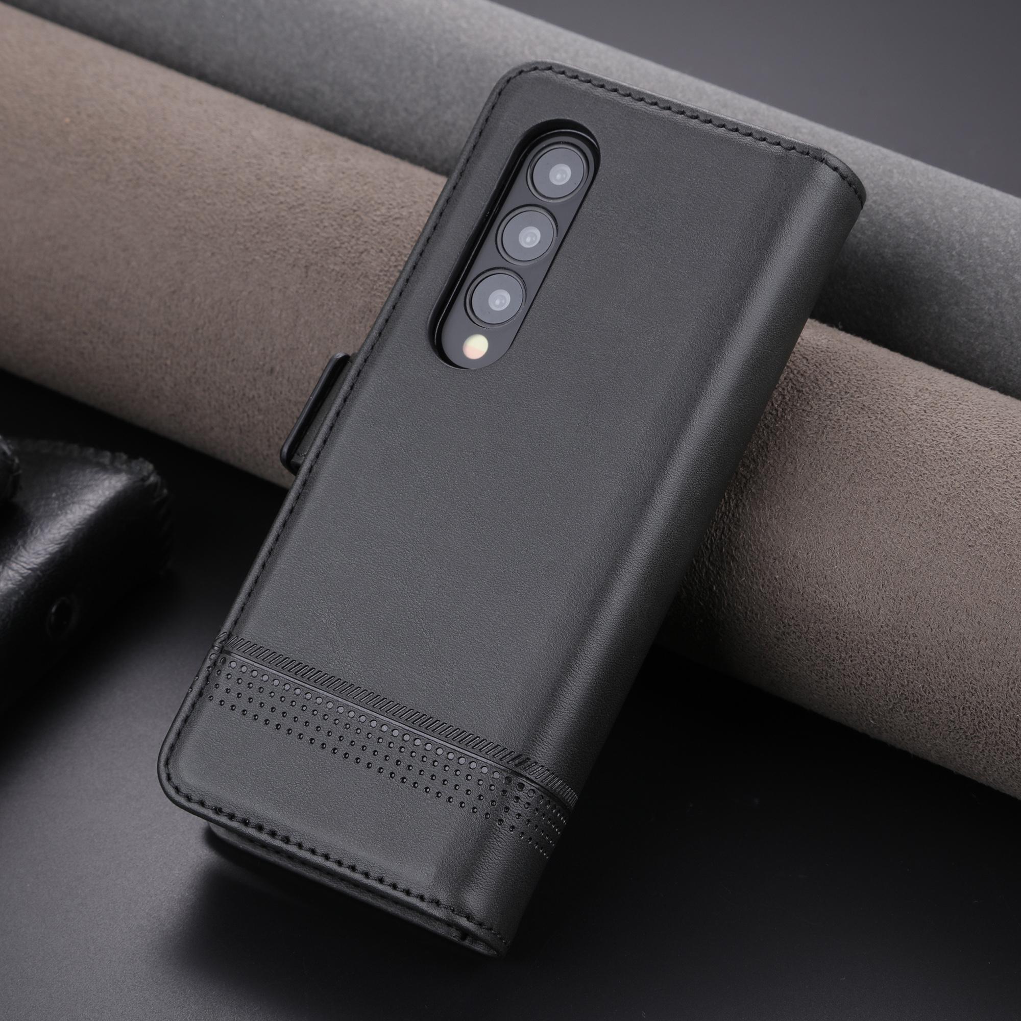 

Роскошный магнитный адсорбционный кожаный чехол для Samsung Galaxy Z Fold3 / Z Fold 3 5G Flip Cover Защитный чехол Fundas Coque for Z Fold3 5G