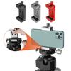 Professional Phone Tripod Mount Adapter Aluminum Cellphone Holder with Adjustable Clamp for Selfie Stick Monopod