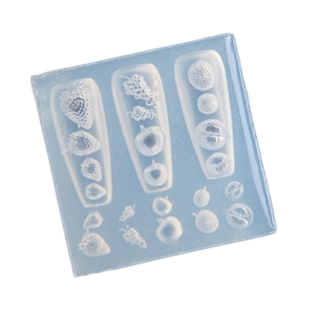 Multifuntional Nail Mold Nail Styling Mold Food Theme Nail Accessories Moulds Suitable for Accessories Enhancement