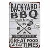 Panneau Barbecue des Pères de Jardin Roi du Grill Vintage Plaque Métallique Boîte de Conserve Bar Pub Décoration de Jardin Plaque Murale BBQ de Papa Chillin&Grillin Plaque Rétro