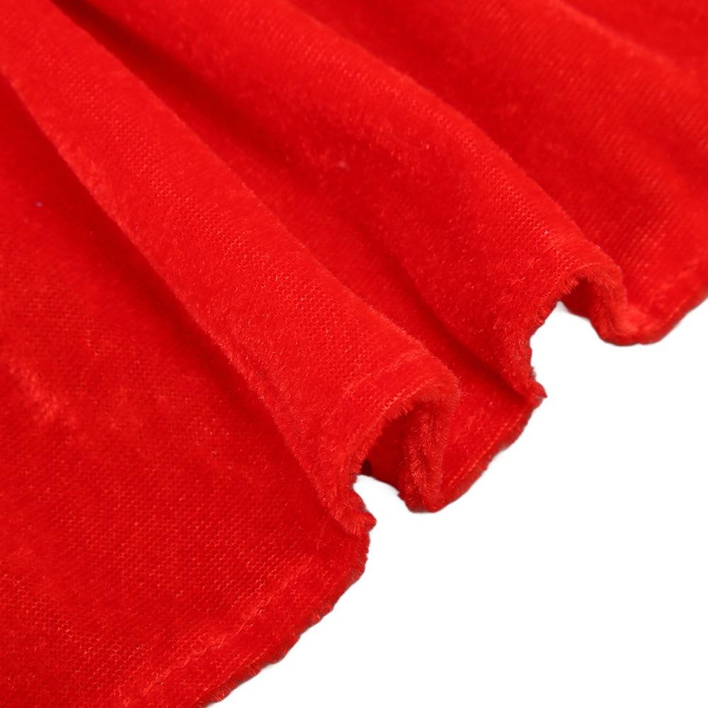 Warm Thick Lining Santa Dog Costume Adjustable Fit Winter Pet Apparel Family Holiday Photos
