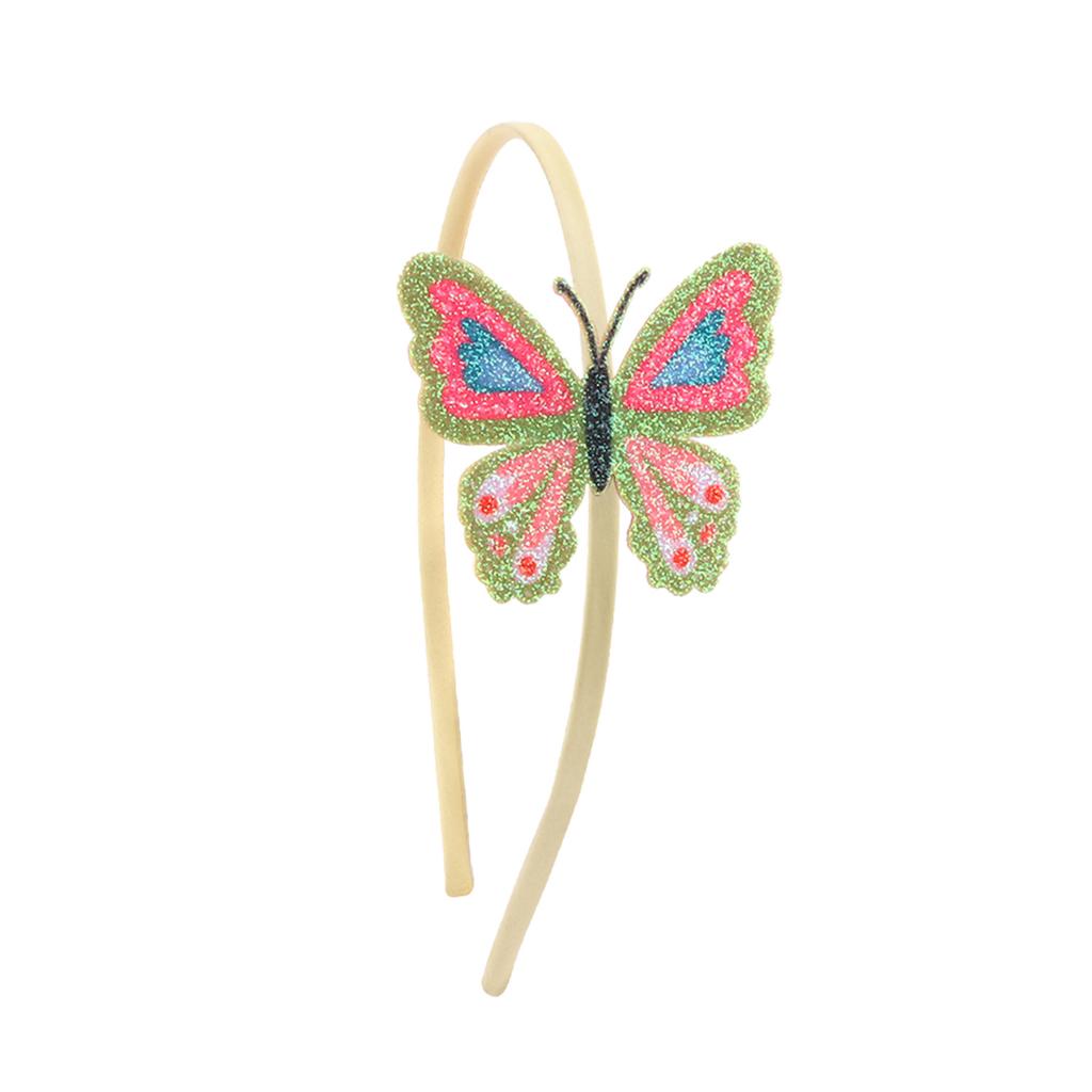 1Pcs Children Cute Butterfly Cartoon Hairbands Headwears Girls Lovely Hair Hoop Sequin Headbands Kids Hair Accessories
